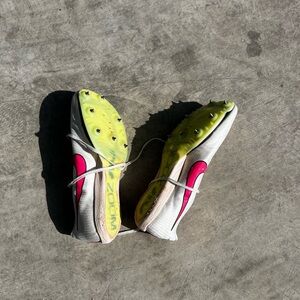 Women's Pink and White Athletic Shoes